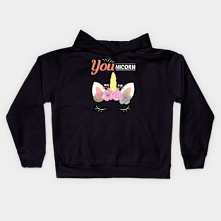 YOUnicorn Unicorn Gift Idea Self-Care Self Kids Hoodie